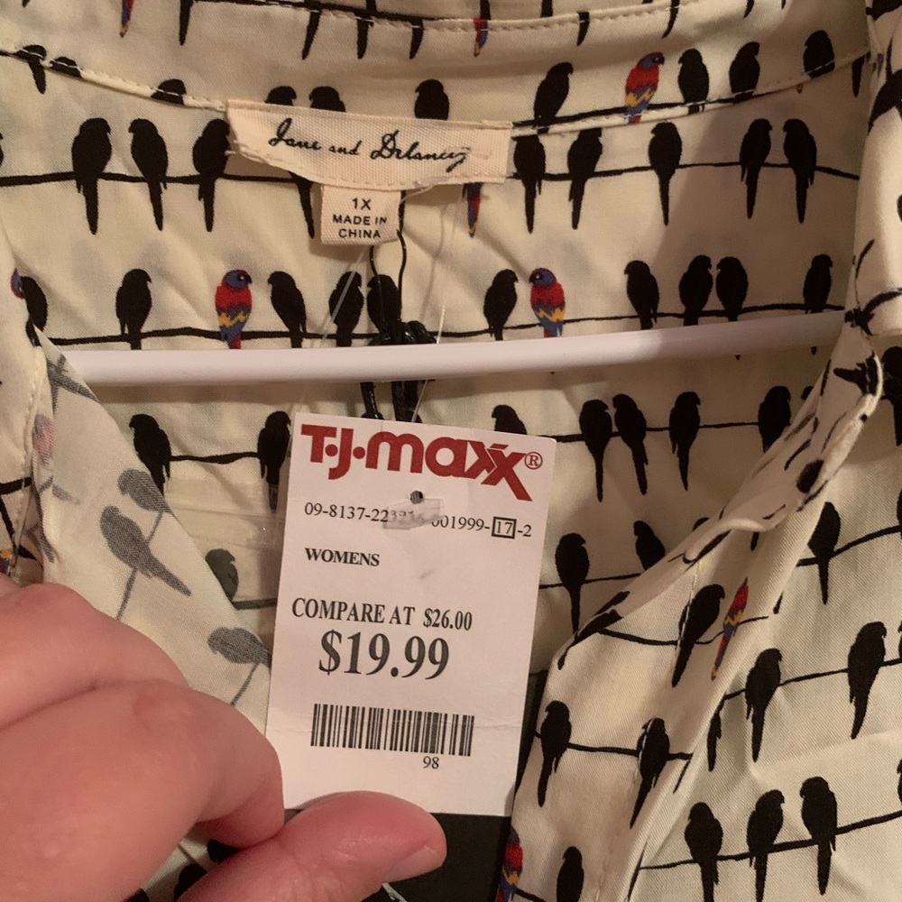 Patterned Button Up - Picture 2 of 3